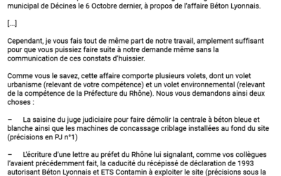 Affaire Béton Lyonnais : Décines, mairie complice