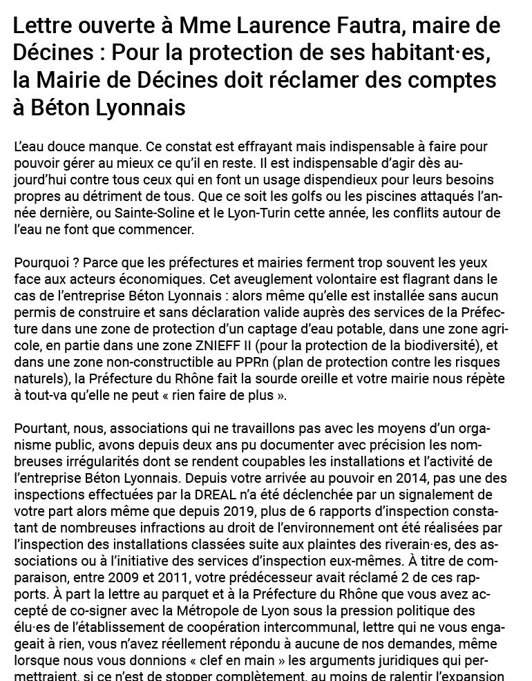 Lettre seule